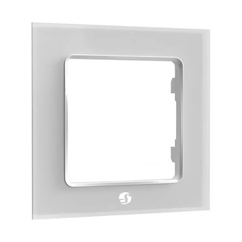 Frame - Shelly Switch Frame Single Transparent Glass White