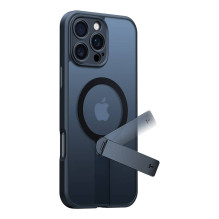 Telefono dėklas - Torras Pstand Spin Case iPhone 16 Pro 360° Stand Black Telefono dėklas - Torras Pstand Spin Case iPhone 16 Pro 360° Stand Black