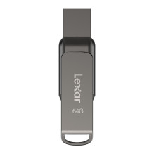 USB Flash Drive - Lexar Dual Type-C and Type-A USB 3.1 64GB 130 MB/s Black