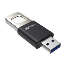 USB Flash Drive - Lexar Fingerprint F35pro 64GB 300 MB/s Read 150 MB/s Write Black USB Flash Drive - Lexar Fingerprint F35pro 64GB 300 MB/s Read 150 MB/s Write Black