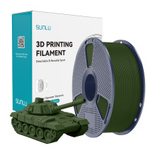 3D Spausdinimo Filamentas - Sunlu PLA+ Didelio Greičio 1.75 mm ±0.02 mm Alyvuogių