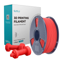 3D Spausdinimo Filamentas - Sunlu High-Speed ABS 1,75 mm, Atsparumas Karščiui 91°C, Raudona