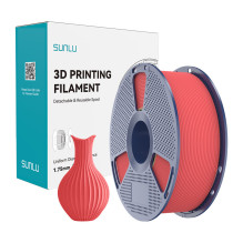3D Spausdintuvo Filamentas - Sunlu PLA Classic Cherry 1,75 mm, 190-230°C, Matinis Paviršius, Vyšnia