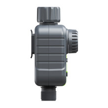 Irrigation Controller - RainPoint ITV117 Automatic Irrigation System With Flow Meter, LCD Display, Batteries Black Irrigation Controller - RainPoint ITV117 Automatic Irrigation System With Flow Meter, LCD Display, Batteries Black