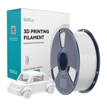 3D Spausdinimo Filamentas - Sunlu PETG W 195°C, 53 MPa, Patvarus Baltas 3D Spausdinimo Filamentas - Sunlu PETG W 195°C, 53 MPa, Patvarus Baltas