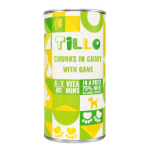 TILLO Chunks in gravy Game - wet dog food - 1250g