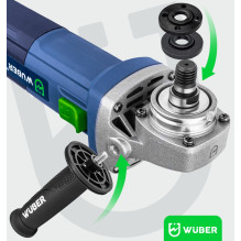 Angle grinder 125 mm 850 W + 10 discs W27477 WUBER