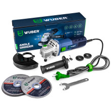 Kampinis šlifuoklis 125 mm 850 W + 10 diskų W27477 WUBER Kampinis šlifuoklis 125 mm 850 W + 10 diskų W27477 WUBER