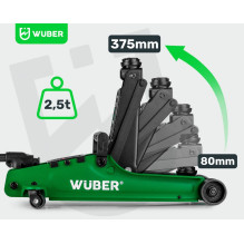Low-profile car jack 80-375 mm 2.5 t W22002 WUBER Low-profile car jack 80-375 mm 2.5 t W22002 WUBER