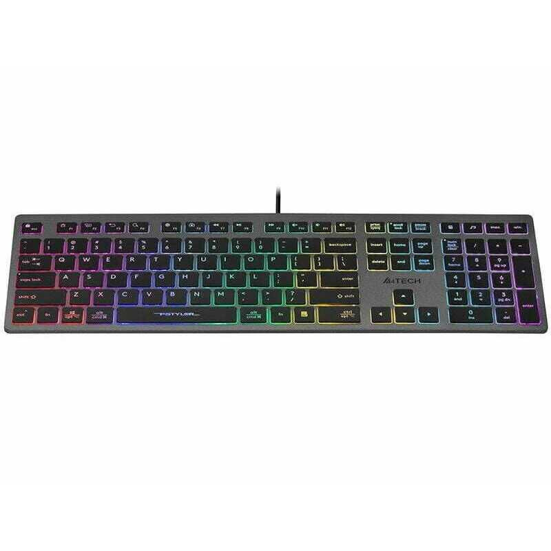 A4Tech 47126 FSTYLER FX60H Pilkas neoninis su foniniu apšvietimu