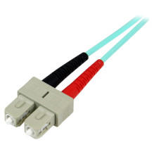 StarTech 10Gb Aqua LC / SC Duplex 50 / 125 Multimode LSZH Fiber Cable StarTech 10Gb Aqua LC / SC Duplex 50 / 125 Multimode LSZH Fiber Cable