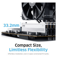 32GB ( 2x16GB ) KLEVV DIMM Fit V 6000MHz CL28 (juoda)