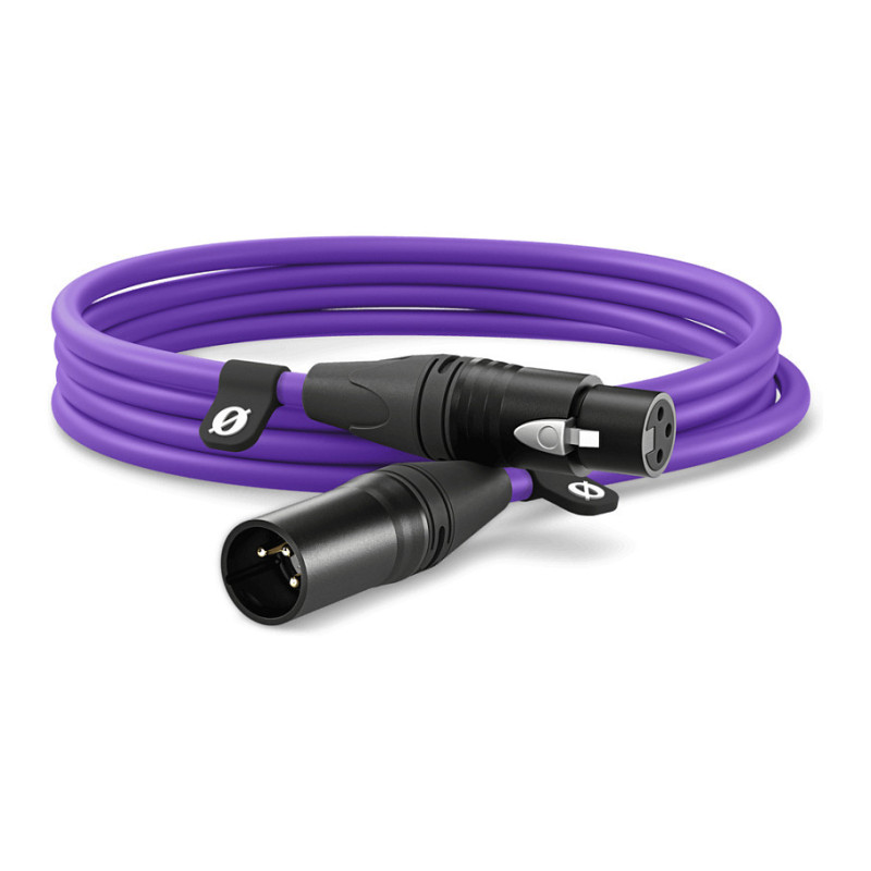 Rode Microphones Premium XLR-Kabel XLR3M-PU violetinė (alyvinė, 3 metrai)