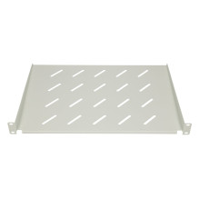 Lentyna 1U 300mm Pilka 19inch sieninėms spintelėms Lentyna pilka metalinė 1U Apvali 48,3 cm ( 19inch )