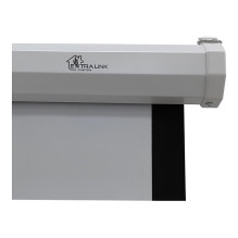 PROJECTION SCREEN 100inch 169 220x125CM WHITE PVC SEMI-AUTO ROLLER with STAND PSR-100