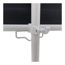 PROJECTION SCREEN 100inch 169 220x125CM WHITE PVC SEMI-AUTO ROLLER with STAND PSR-100