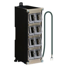EFB Keystone Verteilergehuse 8-Port fr Hutschiene und Wandmontage, Kunststoff