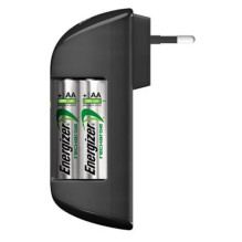 Baterijų Įkroviklis - Energizer Pro Įkroviklis 2 arba 4 NiMH AA / AAA Baterijoms su LED Indikatoriumi, 2000 mAh, Juodas Baterijų Įkroviklis - Energizer Pro Įkroviklis 2 arba 4 NiMH AA / AAA Baterijoms su LED Indikatoriumi, 2000 mAh, Juodas