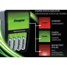 Baterijų Įkroviklis - Energizer Maxi 4 x R6 / AA NiMH, LED Indikatoriai, Saugumo Funkcijos Juoda Baterijų Įkroviklis - Energizer Maxi 4 x R6 / AA NiMH, LED Indikatoriai, Saugumo Funkcijos Juoda