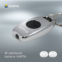 LED Raktų Pakabuko Žibintuvėlis - Varta METAL KEY CHAIN 16603 LED Žibintuvėlis 5 mm 15 Liumenų 15 Valandų LED Raktų Pakabuko Žibintuvėlis - Varta METAL KEY CHAIN 16603 LED Žibintuvėlis 5 mm 15 Liumenų 15 Valandų