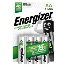 Baterija - Energizer R6 AKU 2000 mAh 1.2 V Įkraunama Nikelio-Metalų Hidridinė