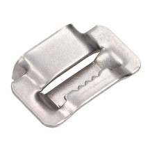 , Steel clamp , for 20mm steel strap, with jags