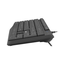 Klaviatūra - Natec Nautilus Slim NKL-1950 USB Biuro Klaviatūra Su Multimedijos Klavišais, Atspari Išsiliejimams, Juoda Klaviatūra - Natec Nautilus Slim NKL-1950 USB Biuro Klaviatūra Su Multimedijos Klavišais, Atspari Išsiliejimams, Juoda