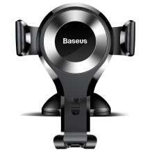 Telefono Laikiklis - Baseus SUYL-XP0S Osculum Gravity Car Mount 63-88 mm Wide Black Telefono Laikiklis - Baseus SUYL-XP0S Osculum Gravity Car Mount 63-88 mm Wide Black