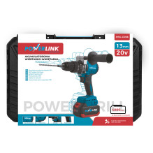 POWERLINK ACUMULIATORS WIERTARKO-WKRETARKA UDAR Z RACZKA PWL-06 13MM 20V 2X4AH