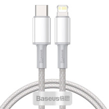 Įkroviklis - Baseus CATLGD-02 USB-C Į Lightning 20W PD 1.0m Pintas Juodas