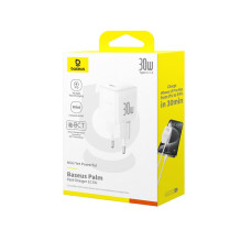 USB-C Įkroviklis - Baseus 30W Greitas Įkrovimas USB-C Įkroviklis Su Apsaugos Sistemomis - Juodas USB-C Įkroviklis - Baseus 30W Greitas Įkrovimas USB-C Įkroviklis Su Apsaugos Sistemomis - Juodas