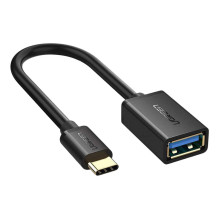 Adapteris - UGREEN US154 30701 USB-C OTG, Juodas