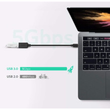 Adapteris - UGREEN US154 30701 USB-C OTG, Juodas