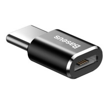 Adapteris - Baseus CAMOTG-01 Micro USB Į USB-C Keitiklis, 2.4A Įkrovimas, Juodas Adapteris - Baseus CAMOTG-01 Micro USB Į USB-C Keitiklis, 2.4A Įkrovimas, Juodas