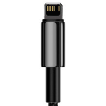 Telefonų Įkroviklio Laidas - Baseus CALWJ-A01 2M USB Lightning 2.4A 480 Mbps Juodas