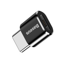 Adapteris - Baseus CAMOTG-01 Micro USB Į USB-C Keitiklis, 2.4A Įkrovimas, Juodas Adapteris - Baseus CAMOTG-01 Micro USB Į USB-C Keitiklis, 2.4A Įkrovimas, Juodas