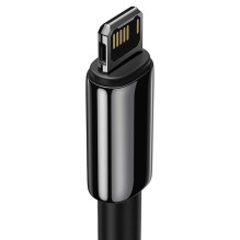 Telefonų Įkroviklio Laidas - Baseus CALWJ-A01 2M USB Lightning 2.4A 480 Mbps Juodas Telefonų Įkroviklio Laidas - Baseus CALWJ-A01 2M USB Lightning 2.4A 480 Mbps Juodas