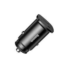 Automobilio Įkroviklis - Baseus 30W 1xUSB 1xUSB-C Greitas Įkrovimas Kompaktiškas - Juodas