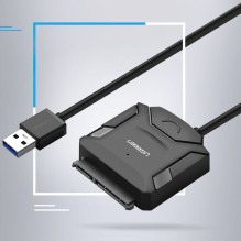 Adapteris - Ugreen CR108 20611 USB 3.0 Į SATA Kietojo Disko Keitiklis 6 Gbps Juodas Adapteris - Ugreen CR108 20611 USB 3.0 Į SATA Kietojo Disko Keitiklis 6 Gbps Juodas