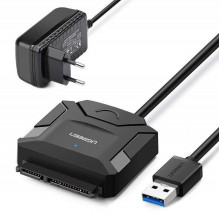 Adapteris - Ugreen CR108 20611 USB 3.0 Į SATA Kietojo Disko Keitiklis 6 Gbps Juodas Adapteris - Ugreen CR108 20611 USB 3.0 Į SATA Kietojo Disko Keitiklis 6 Gbps Juodas