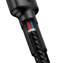 USB-C Įkrovimo Kabelis - Baseus CATKLF-HG1 60W 480 MB / s 2.0m Nailono Apsukta Juoda USB-C Įkrovimo Kabelis - Baseus CATKLF-HG1 60W 480 MB / s 2.0m Nailono Apsukta Juoda