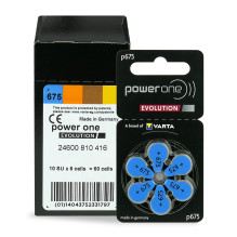 Baterijos - Varta 675 Power One Evolution, 1,45 V, Klausos Aparatams, 6 vnt. Baterijos - Varta 675 Power One Evolution, 1,45 V, Klausos Aparatams, 6 vnt.