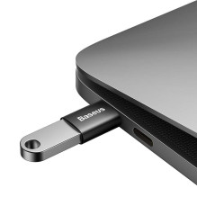 Adapteris - Baseus USB Į USB-C 3.1 OTG 10 Gbps 3A Juodas Adapteris - Baseus USB Į USB-C 3.1 OTG 10 Gbps 3A Juodas