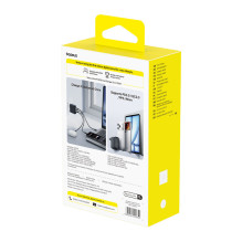 Sieninis Įkroviklis - Baseus EnerFill FE22 100 W GaN 2x USB-C + USB-A Sieninis Įkroviklis - Baseus EnerFill FE22 100 W GaN 2x USB-C + USB-A