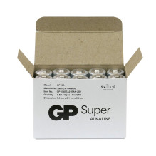 Baterija - GP Super Alkaline LR6 10-Pakuotė Su Patobulinta Nuotėkio Apsauga Juoda