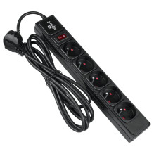 Ilgintuvas - DPM FMP6150 5 Lizdų 5 m Juoda