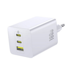 Nešiojamojo kompiuterio Įkroviklis - Baseus 100W USB-C Dual Port Fast Charger With USB-A, Juodas Nešiojamojo kompiuterio Įkroviklis - Baseus 100W USB-C Dual Port Fast Charger With USB-A, Juodas