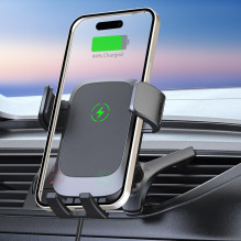Belaidis automobilinis telefono įkroviklis ir laikiklis - EXTREME O-19W Qi 15 W Juodas Belaidis automobilinis telefono įkroviklis ir laikiklis - EXTREME O-19W Qi 15 W Juodas
