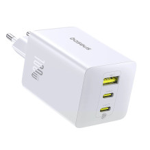 Nešiojamojo kompiuterio Įkroviklis - Baseus 100W USB-C Dual Port Fast Charger With USB-A, Juodas Nešiojamojo kompiuterio Įkroviklis - Baseus 100W USB-C Dual Port Fast Charger With USB-A, Juodas