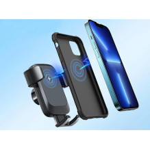 Belaidis automobilinis telefono įkroviklis ir laikiklis - EXTREME O-19W Qi 15 W Juodas Belaidis automobilinis telefono įkroviklis ir laikiklis - EXTREME O-19W Qi 15 W Juodas